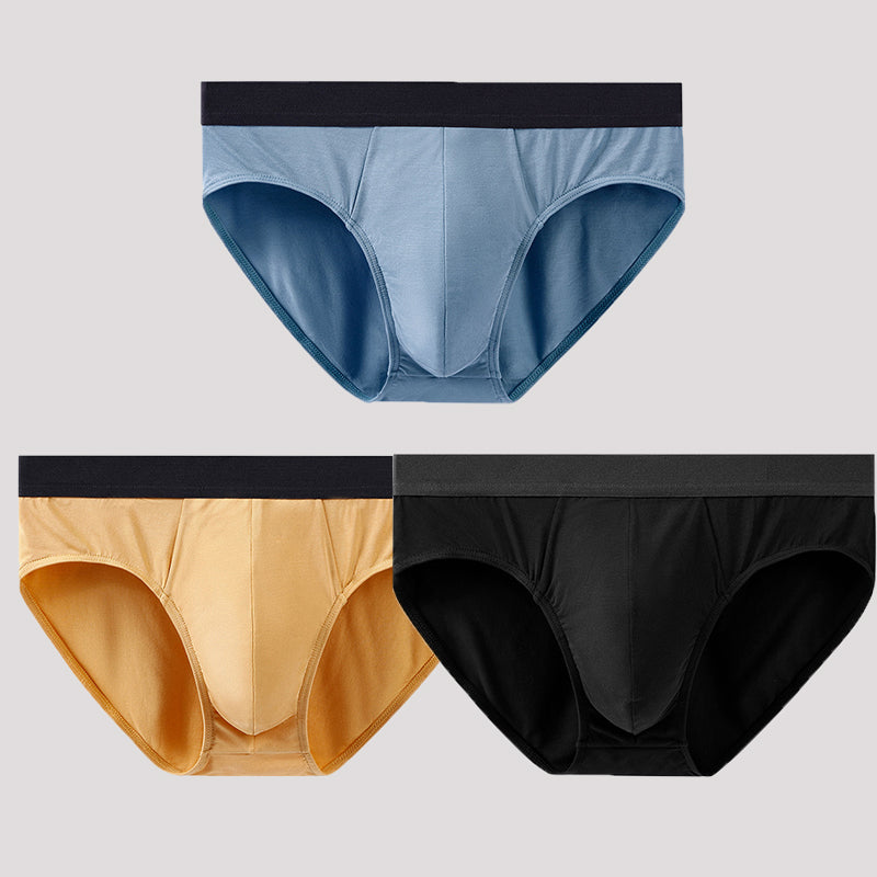 3 Pack Soft Modal Cotton Large Pouch Briefs