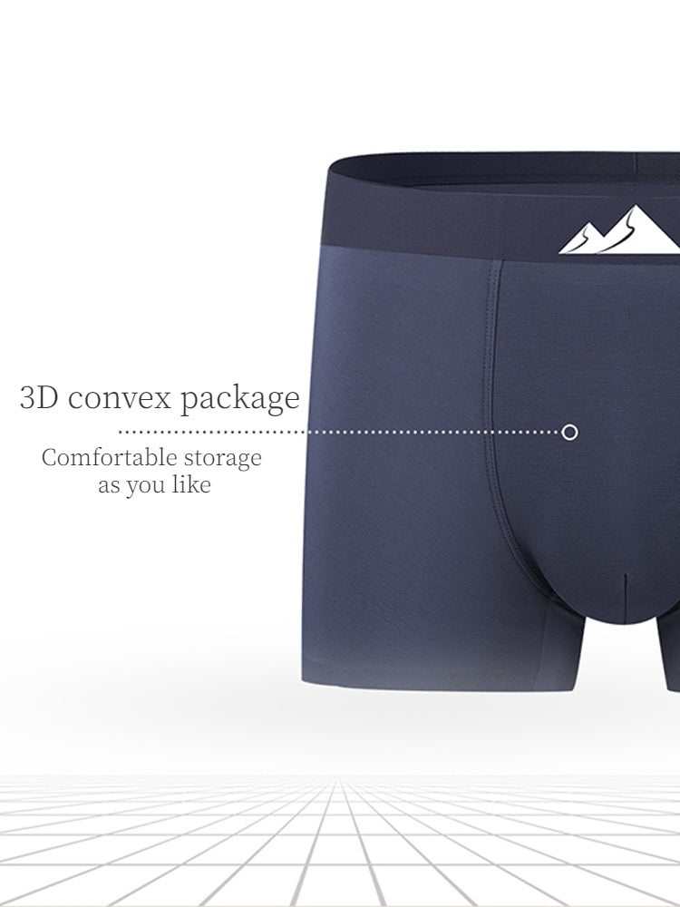 3 Pack Men's Breathable Modal Trunks Underwear
