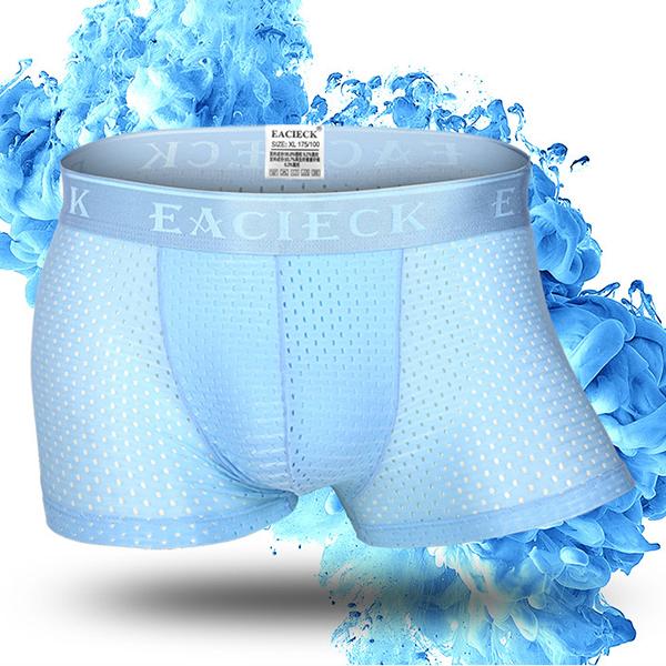 Men's 3PCS Mesh Thin Ice Silk Underwear