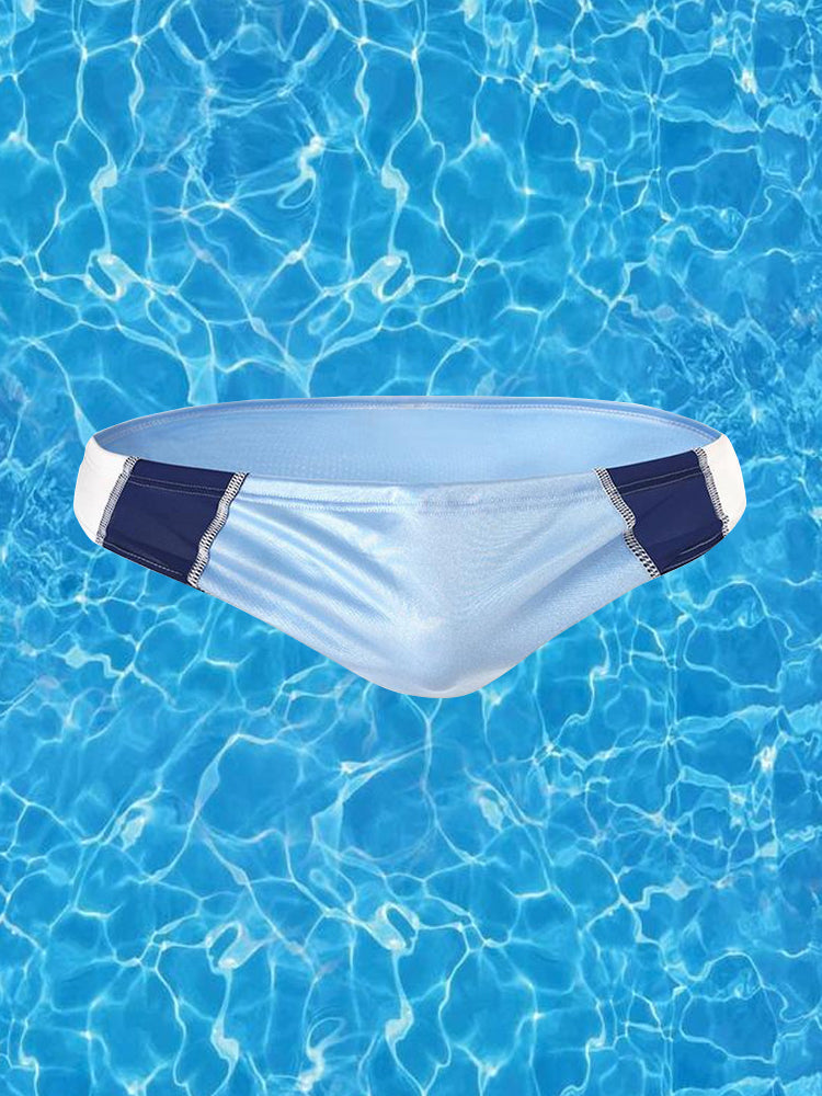 Men Spell Color Sexy Bikini Swim Briefs