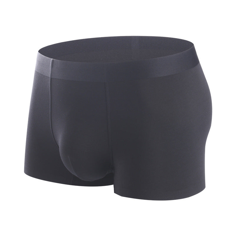 Comfy Plain Modal Boxer Briefs Cozy Underwear for Men