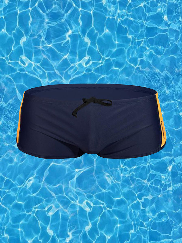 Men's Quick Dry Drawstring Breathable Swim Trunks
