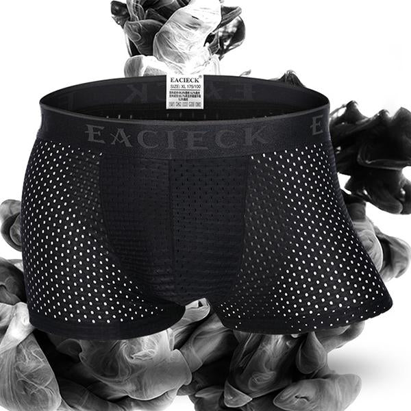 Men's 3PCS Mesh Thin Ice Silk Underwear