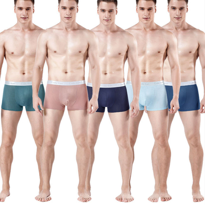 Men's Casual Modal Solid Boxer Briefs