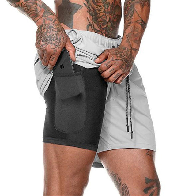 Mesh Quick-drying Sports Short With Phone Pocket