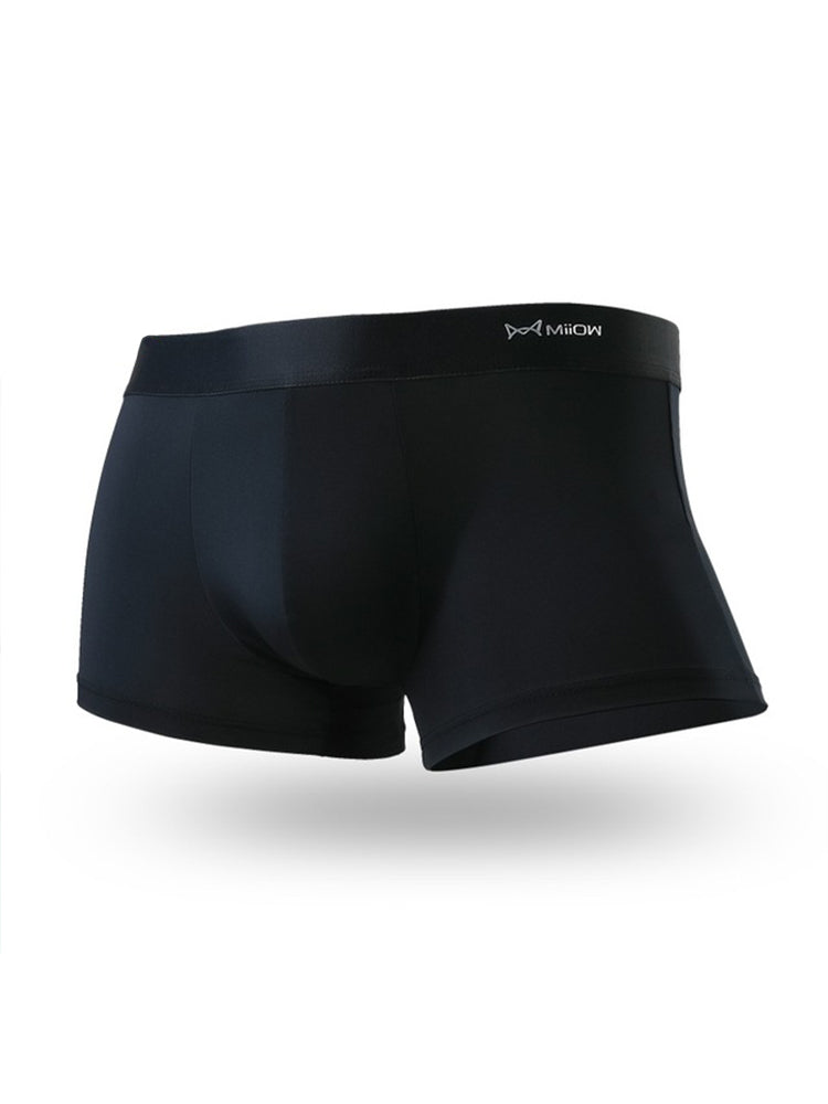 4 Pack Men's Pouch Anti-bacterial Silk Underwear