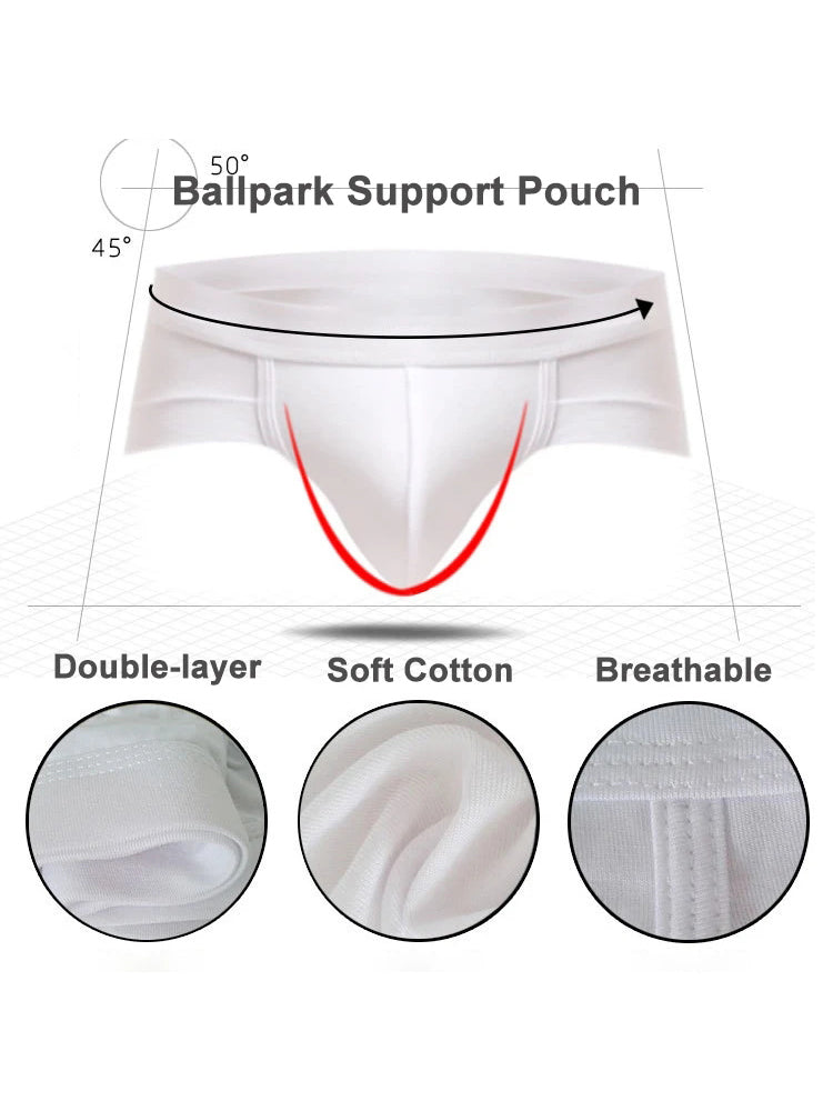 4 Pack Modal Soft Breathable Support Pouch Underwear